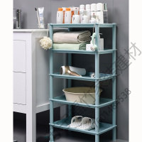 苏宁严选 浴室面盆架置物架卫生间脸盆架厕所储物架洗手间收纳架子塑料三角架落地福竹新款