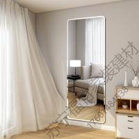 苏宁严选 【苏宁推荐】镜子全身穿衣镜 其他贴墙家用卧室试衣镜无框学生宿舍女客厅壁挂粘贴镜圆形宜家风格福竹新款