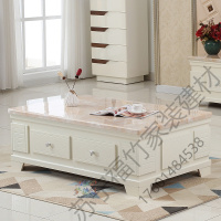 苏宁严选 欧式简约现代天然大理石茶几电视柜组合小户型客厅小茶桌茶台家具福竹新款
