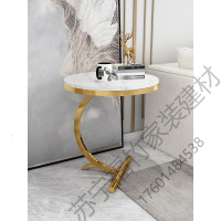 苏宁严选 轻奢角几大理石边几客厅沙发边桌可移动阳台小圆桌床边柜创意北欧福竹新款