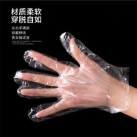 [200只装] 一次性卫生手套 透明家务清洁卫生手套 户外餐饮卫生手套