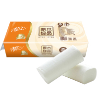 清风原木无芯卷纸3层*750g*10实惠装批发家庭装家用