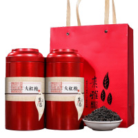 [一级武夷大红袍]武夷山大红袍茶浓香型岩茶礼盒装400g两罐装