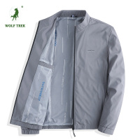 [七匹狼国际公司授权WOLF TREK ]爸爸外套秋款40 50岁中青年男士宽松休闲上衣中老年男装秋装薄款夹克