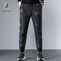 [七匹狼国际公司授权WOLF TREK ]新款羽绒裤男士冬季保暖棉裤中青年薄款迷彩白鸭绒裤子男外穿