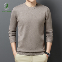 [七匹狼国际公司授权WOLF TREK 男装秋冬季加厚圆领毛衣男士中领针织打底衫上衣外套