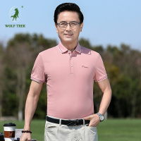 [七匹狼国际公司授权WOLF TREK ]男装中老年夏季新款翻领短袖T恤男士polo衫商务休闲凉感体恤