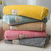 2020新品 毛毯柔软舒适牛奶绒法莱绒单人双人1.5m/1.8m魔法绒毛毯 纯色沙发盖毯