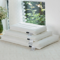 A类全棉无荧光低平枕芯柔软枕头 零甲醛防螨抗菌 婴幼级保护枕芯家用枕头