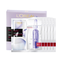 欧莱雅(LOREAL)复颜玻尿酸水光充盈导入安瓶鲜注精华面膜 深层保湿补水面膜