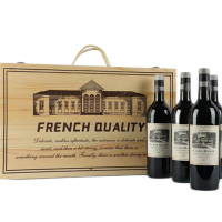 法国红酒 中级庄克拉庄园 干红葡萄酒750ml 婚宴餐酒 买一送1