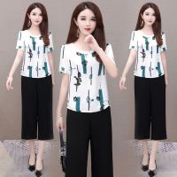 白织鸟轻熟套装女士夏季两件套流行时尚气质仙女减龄阔腿裤洋气