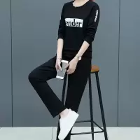 白织鸟休闲套装女秋冬2020秋装新款宽松韩版运动衣大码两件套秋季