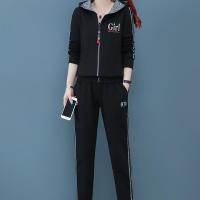 白织鸟运动服套装女装2020春秋季新款韩版时尚学生宽松休闲卫衣
