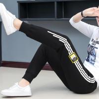 白织鸟运动裤女宽松束脚春秋款裤子2020新款秋黑色显瘦百搭休闲裤