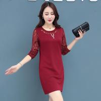 白织鸟连衣裙女装秋2020年新款潮秋冬很仙的网纱洋气中长款打底衫