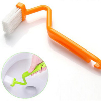 日本弯柄清洁刷 V型马桶内侧死角刷子[10把装]家庭卫浴马桶刷 10把装