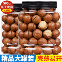 桃仁小哥2020新货奶香夏威夷果大罐装500g休闲坚果零食整箱批发