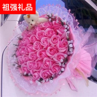 七夕节香皂花仿真花女友生日礼品