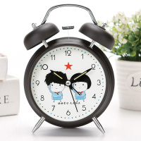 静音闹钟学生可爱韩版床头简约卡通闹铃多功能夜灯小闹表电子宿舍