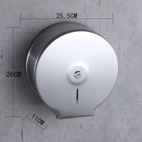 大卷纸盒不锈钢酒店公共卫生间厕所壁挂式防水大盘纸巾架厕纸盒 W1001A