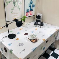 桌布布艺棉麻小清新网红少女心ins风书桌垫防水防烫茶几布长方形|奇幻森林-防水布料 60*140CM