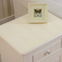 心餐桌布pvc免洗少女桌布布艺防水台布家用防烫防油长方形茶几垫|005纯米 60*60cm两块装(适合床头柜)