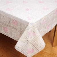 心餐桌布pvc免洗少女桌布布艺防水台布家用防烫防油长方形茶几垫|005米粉 50*60cm(1片)