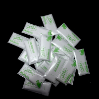 小包装塑料透明外卖烧烤小龙虾食品级餐饮单独装pe|珠光膜绿色0.7克500包/2只装