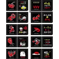 包装pe薄膜塑料透明食品餐饮加厚外卖龙虾披萨创意|黑色小龙虾系列(一袋200小包)