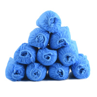 300只一次性鞋套加厚雨天防水脚套居家鞋套样板内塑料套鞋套|40只-无纺布款10个/捆 均码