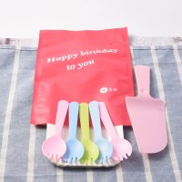 纸盘子生日蛋糕刀叉盘蜡烛餐盘碟子餐具套装四合一手工加厚一次性|彩叉5盘叉刀泡泡袋50套