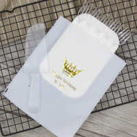 一次性蛋糕纸碟刀叉盘组合长方形盘叉组生日餐具蜡烛套装50套|5盘叉刀透明50套