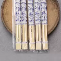 批發一次性筷子 双生连体21公分青花瓷 尖头外卖方便打包快竹餐具|21公分节5.0厚500双