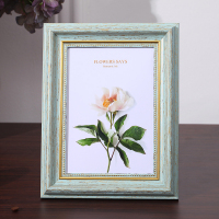 复古怀旧相框摆台6寸7寸8寸10寸创意简约a412寸加洗照片框架挂墙|复古浅蓝 16寸[横竖挂墙专用]不洗照片