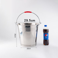 手提桶手提式家用304油桶储加厚小铁桶带盖提|特厚30cm无盖10L=20斤水送水勺