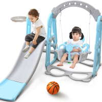 七彩阳光 滑滑梯儿童室内秋千滑梯组合小型家用幼儿园玩具