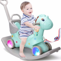儿童摇摇马木马玩具 宝宝加大号摇摇马两用1-2-6周岁带音乐骑马车