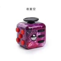 Fidget Cube 减压骰子抗烦躁焦虑缓解压力玩具集中注意力礼物魔方 紫色星空