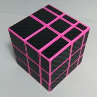 ZCUBE碳纤维镜面魔方 顺滑异形减压益智魔方 [ 易学教学视频] 粉底黑色