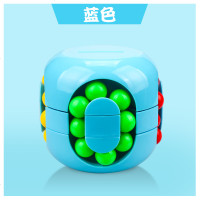 汉堡魔方减压存钱罐益智小孩异形魔方滚珠游戏储钱罐创意玩具 龙珠魔方(蓝色)