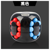 汉堡魔方减压存钱罐益智小孩异形魔方滚珠游戏储钱罐创意玩具 龙珠魔方(黑色)