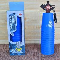 正品飞叠杯 速叠杯送教程 异形魔方飞碟杯比赛成人小学生益智玩具 盒装飞叠杯(蓝色)+教程+大拉杆
