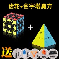 魔方23阶齿轮枫叶镜面6件套全套课前小贴士培训学校益智玩具异形 齿轮+金字塔