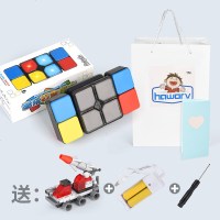 正版电子音乐游戏百变魔方解压磨方正品方块儿童益智抖音同款玩具 英文版音乐魔方[充电套装]礼盒袋-送礼大