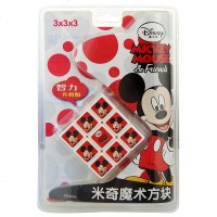 迪士尼三阶标准魔方3阶魔方儿童玩具手感好顺滑送秘籍 米奇魔方