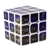 diy来图定制数学化学公式智力开发速拧竞速魔方UV打印三阶魔方 数学魔方-白底