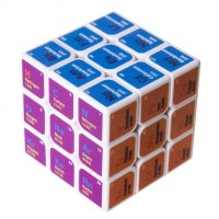 diy来图定制数学化学公式智力开发速拧竞速魔方UV打印三阶魔方 化学魔方-白底