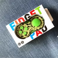 正品三代fidget pad减压手柄魔方神器女发泄创意玩具男解压骰子 FIDGET PAD™正版-斑点绿-新品