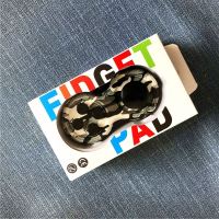 正品三代fidget pad减压手柄魔方神器女发泄创意玩具男解压骰子 FIDGET PAD™正版-迷彩黑-新品